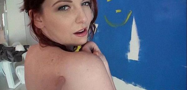  Amateur redhead whore gets dicked in butt Emma Ohara 2 1